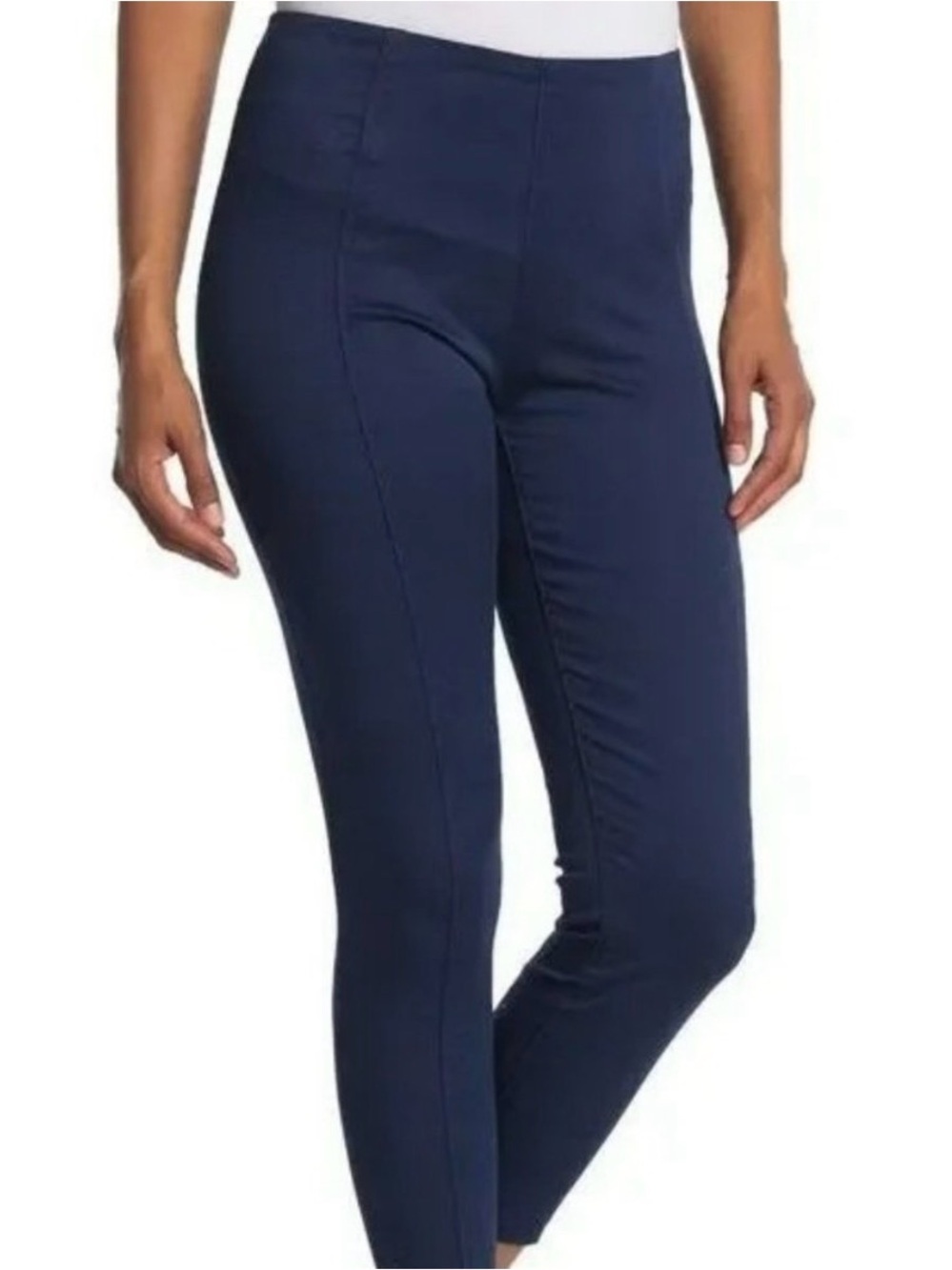 Liverpool Navy Blue Reese Crop Legging Pull On Stretch Pants Womens Sz 4 NWT